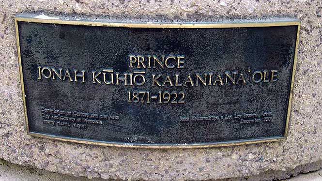Prince Kuhio's gravestone