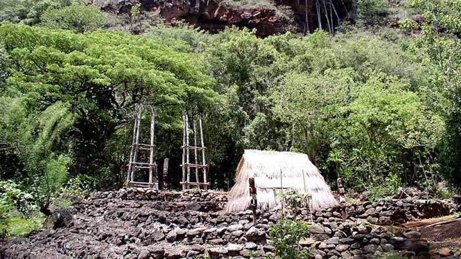 a place to show your respect to the gods of Hawaii